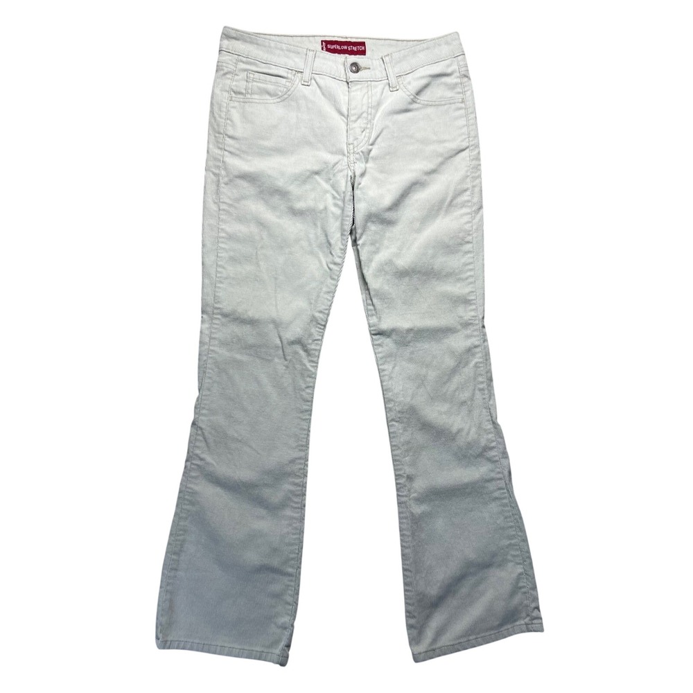 Levi's Superlow Stretch Corduroy Bootcut Jeans Jr 9 Light Beige Flair Boho 32x31